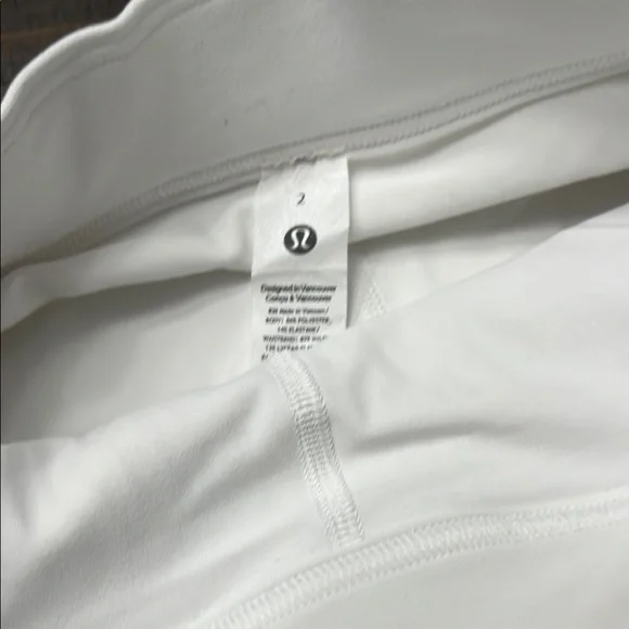 Lululemon White Pleated Skirt